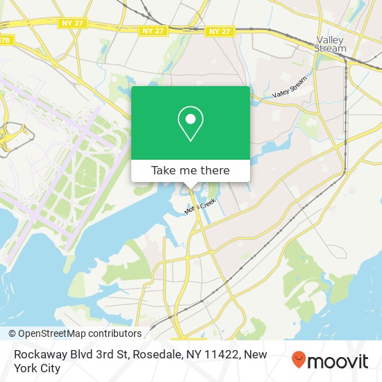 Rockaway Blvd 3rd St, Rosedale, NY 11422 map