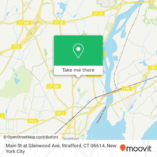 Main St at Glenwood Ave, Stratford, CT 06614 map