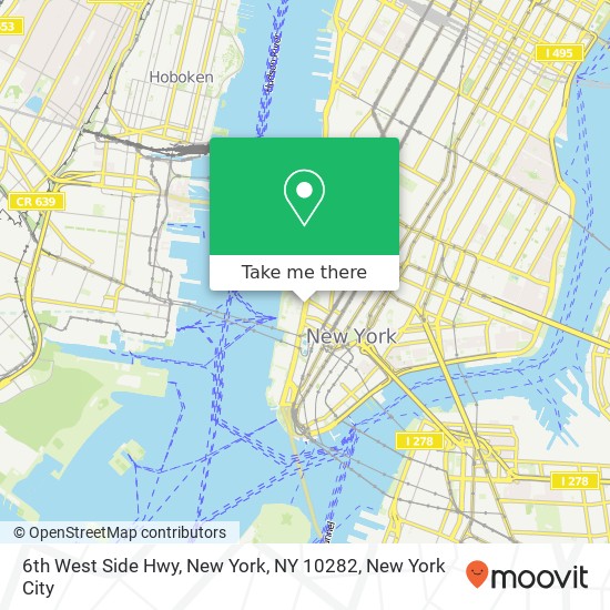 6th West Side Hwy, New York, NY 10282 map