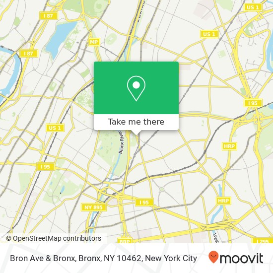 Mapa de Bron Ave & Bronx, Bronx, NY 10462