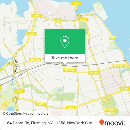 164 Depot Rd, Flushing, NY 11358 map