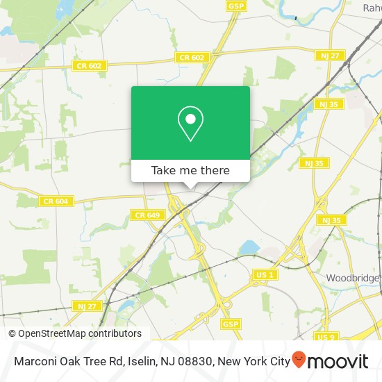 Marconi Oak Tree Rd, Iselin, NJ 08830 map