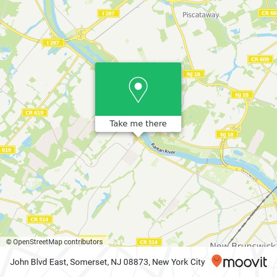 Mapa de John Blvd East, Somerset, NJ 08873