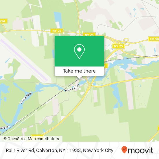 Mapa de Railr River Rd, Calverton, NY 11933