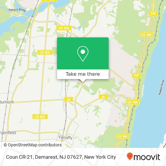 Coun CR-21, Demarest, NJ 07627 map