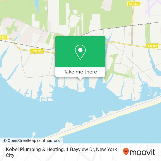 Mapa de Kobel Plumbing & Heating, 1 Bayview Dr