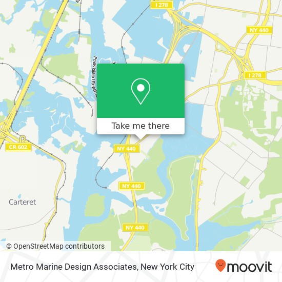 Metro Marine Design Associates map