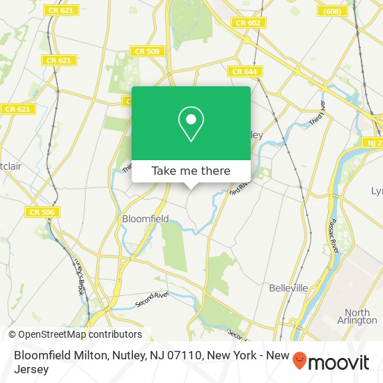 Bloomfield Milton, Nutley, NJ 07110 map