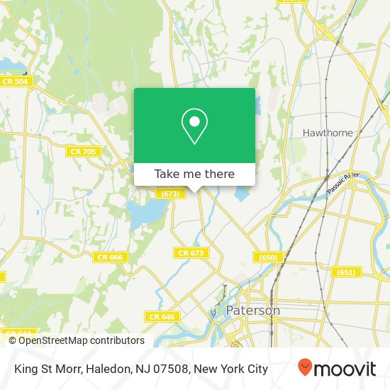 Mapa de King St Morr, Haledon, NJ 07508