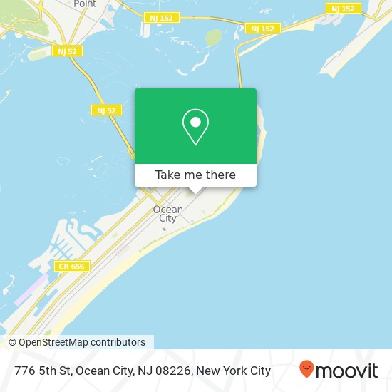 Mapa de 776 5th St, Ocean City, NJ 08226