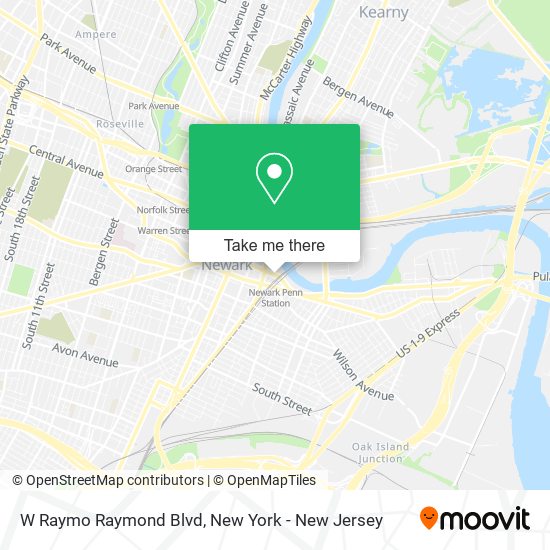 W Raymo Raymond Blvd map