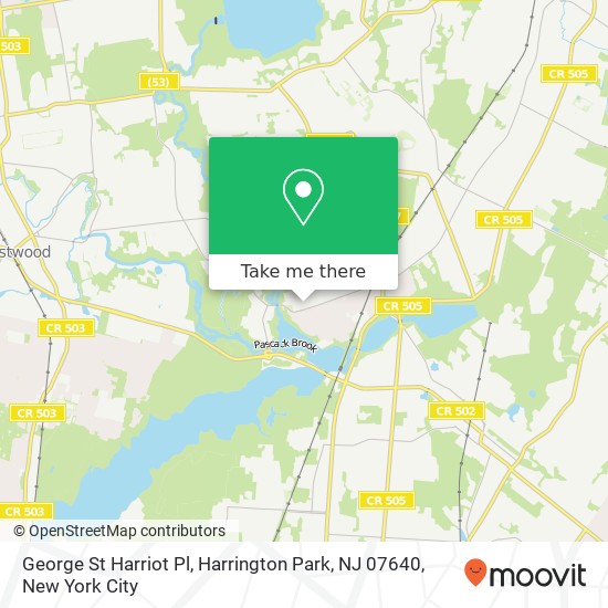 George St Harriot Pl, Harrington Park, NJ 07640 map