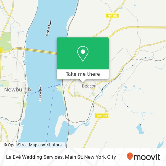 La Evé Wedding Services, Main St map