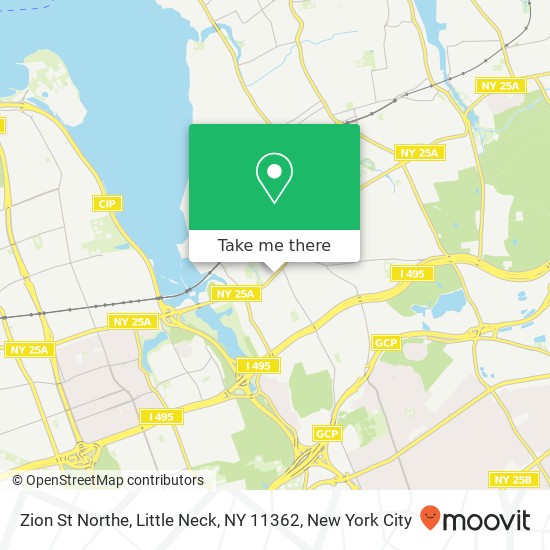 Mapa de Zion St Northe, Little Neck, NY 11362