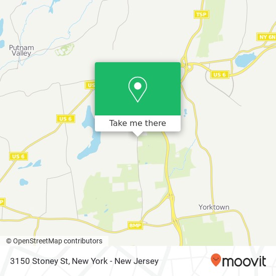 Mapa de 3150 Stoney St, Mohegan Lake, NY 10547