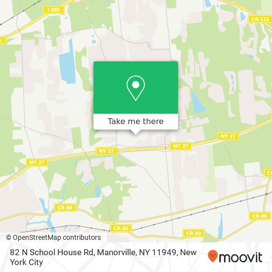 82 N School House Rd, Manorville, NY 11949 map