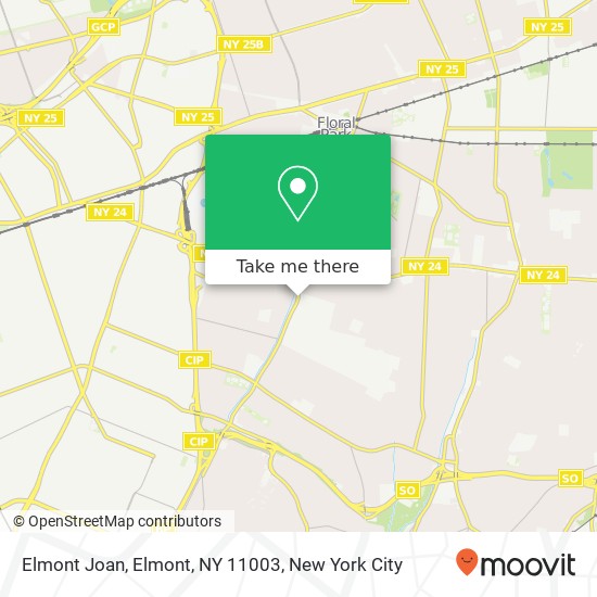 Mapa de Elmont Joan, Elmont, NY 11003