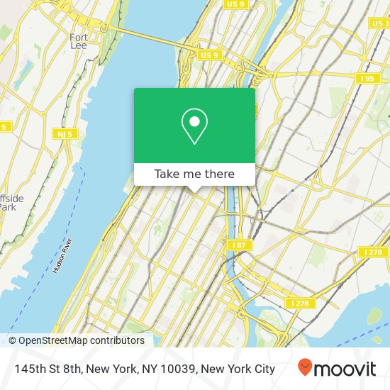 Mapa de 145th St 8th, New York, NY 10039