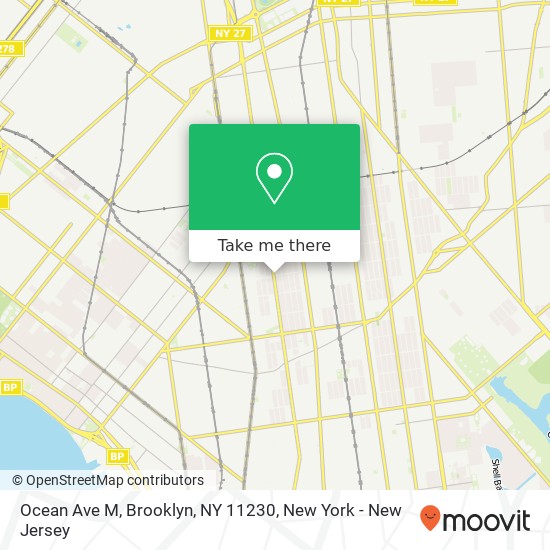 Mapa de Ocean Ave M, Brooklyn, NY 11230