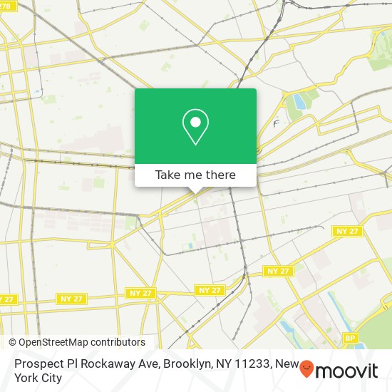 Prospect Pl Rockaway Ave, Brooklyn, NY 11233 map