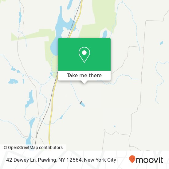 Mapa de 42 Dewey Ln, Pawling, NY 12564