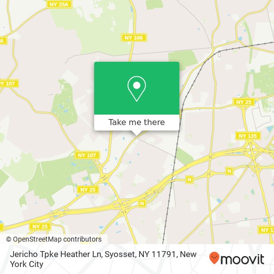 Mapa de Jericho Tpke Heather Ln, Syosset, NY 11791