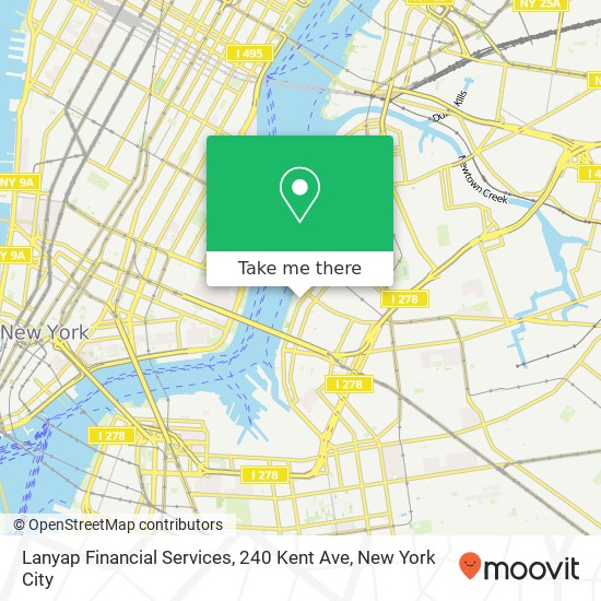 Lanyap Financial Services, 240 Kent Ave map