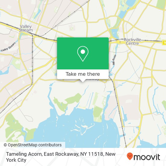 Mapa de Tameling Acorn, East Rockaway, NY 11518