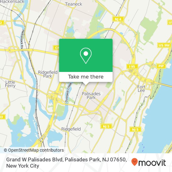 Grand W Palisades Blvd, Palisades Park, NJ 07650 map