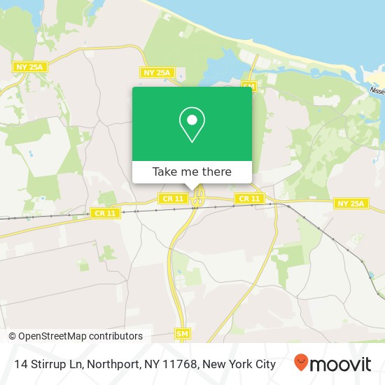 Mapa de 14 Stirrup Ln, Northport, NY 11768