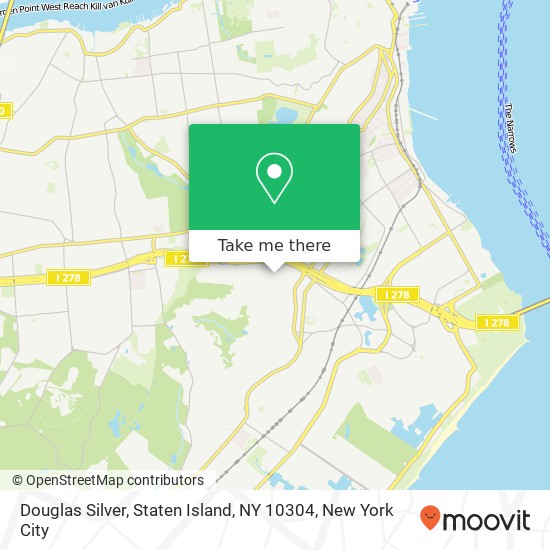 Mapa de Douglas Silver, Staten Island, NY 10304