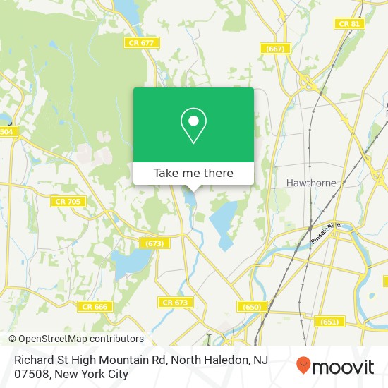 Mapa de Richard St High Mountain Rd, North Haledon, NJ 07508