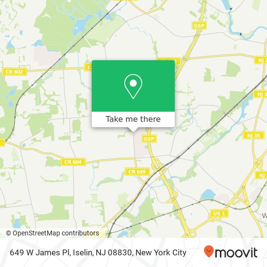 649 W James Pl, Iselin, NJ 08830 map