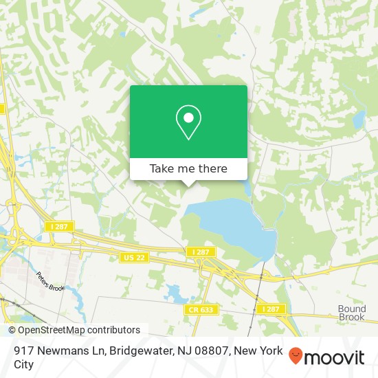 917 Newmans Ln, Bridgewater, NJ 08807 map