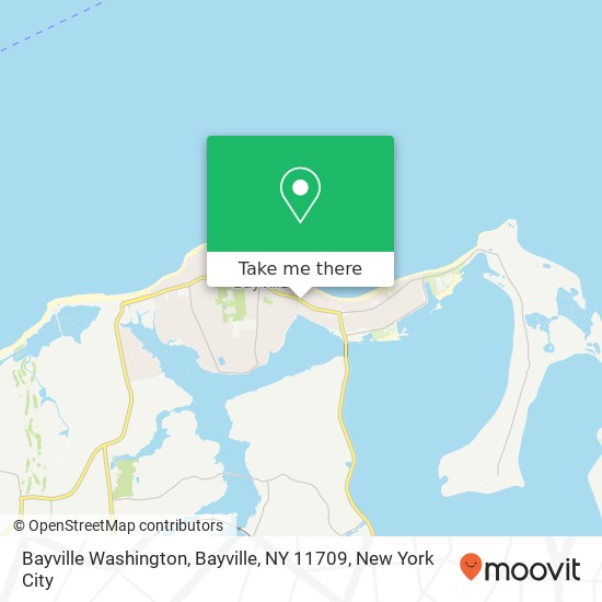 Mapa de Bayville Washington, Bayville, NY 11709