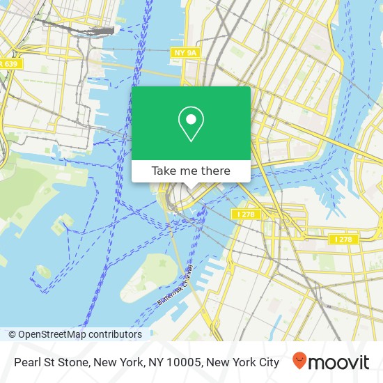 Pearl St Stone, New York, NY 10005 map