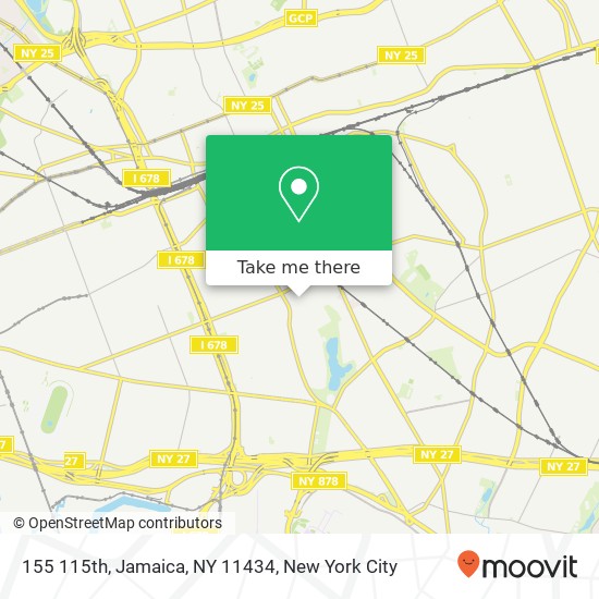 Mapa de 155 115th, Jamaica, NY 11434