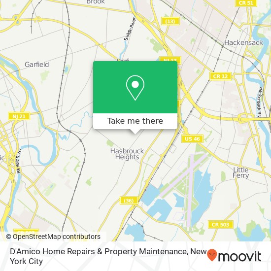 D'Amico Home Repairs & Property Maintenance map