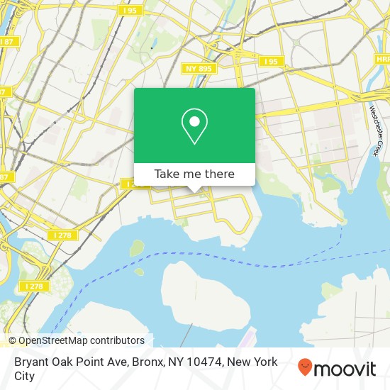 Bryant Oak Point Ave, Bronx, NY 10474 map