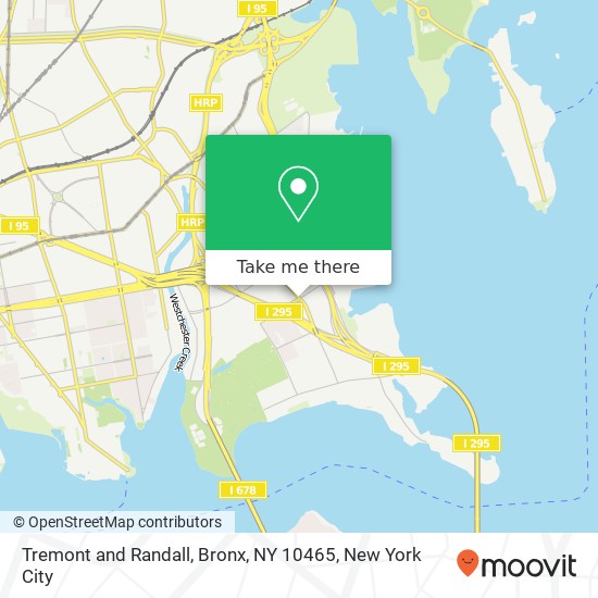 Tremont and Randall, Bronx, NY 10465 map