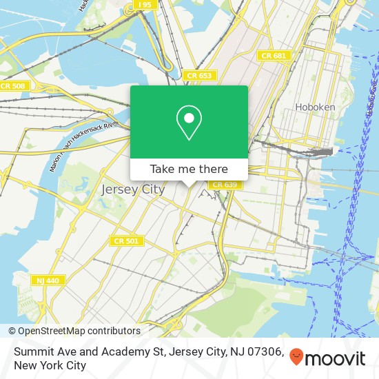 Summit Ave and Academy St, Jersey City, NJ 07306 map
