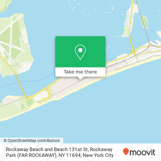 Mapa de Rockaway Beach and Beach 131st St, Rockaway Park (FAR ROCKAWAY), NY 11694