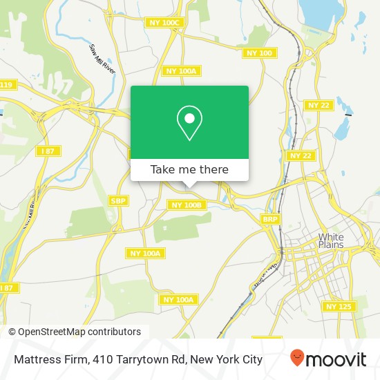 Mapa de Mattress Firm, 410 Tarrytown Rd