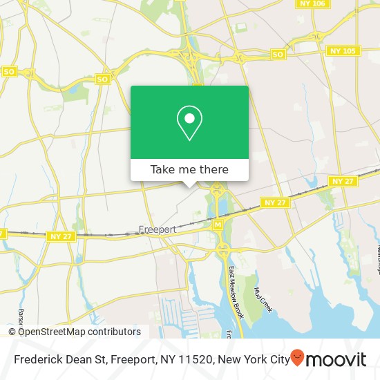 Frederick Dean St, Freeport, NY 11520 map