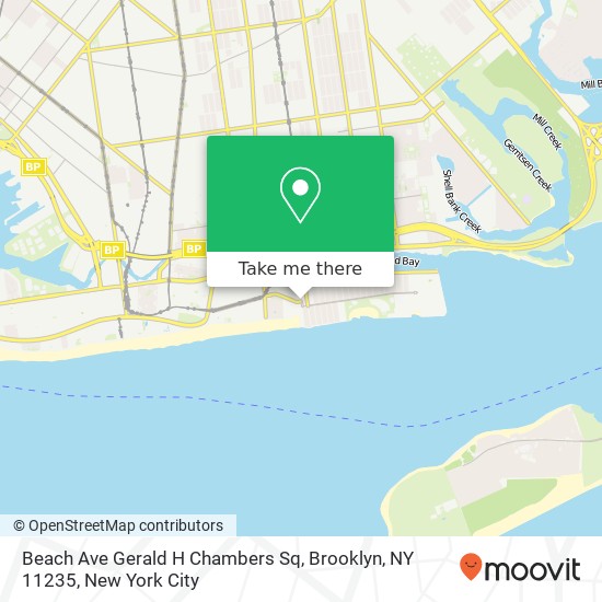 Mapa de Beach Ave Gerald H Chambers Sq, Brooklyn, NY 11235