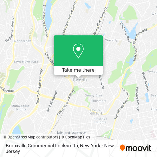 Mapa de Bronxville Commercial Locksmith