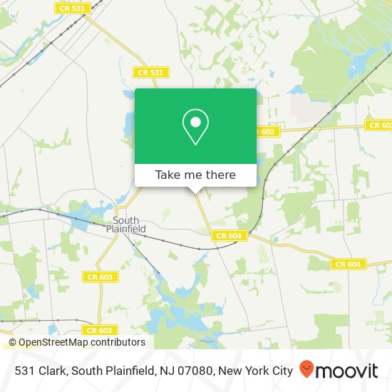 531 Clark, South Plainfield, NJ 07080 map