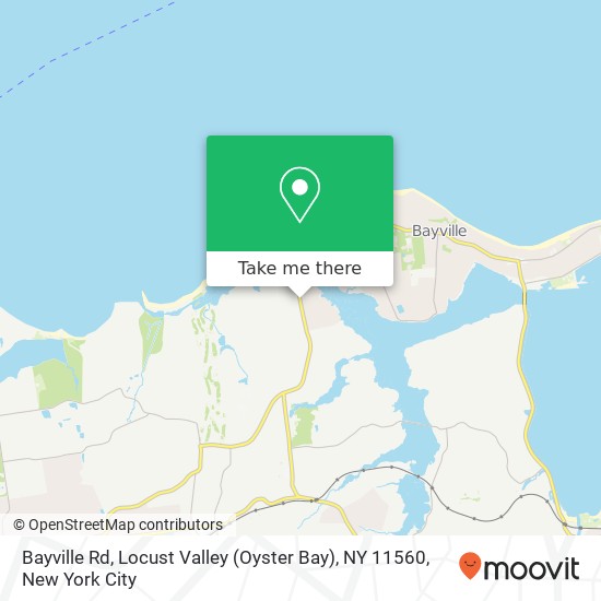 Mapa de Bayville Rd, Locust Valley (Oyster Bay), NY 11560