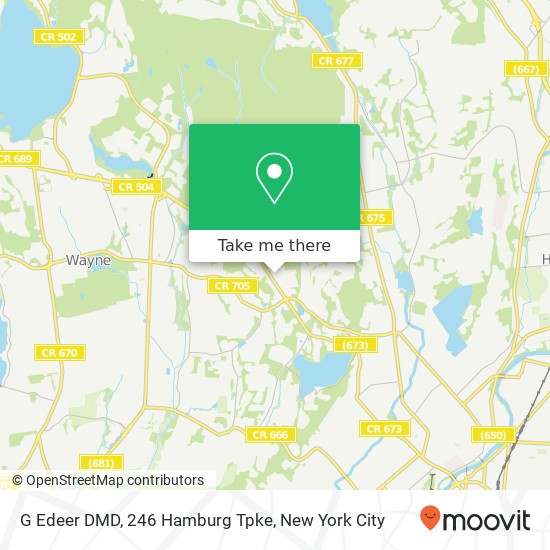 G Edeer DMD, 246 Hamburg Tpke map