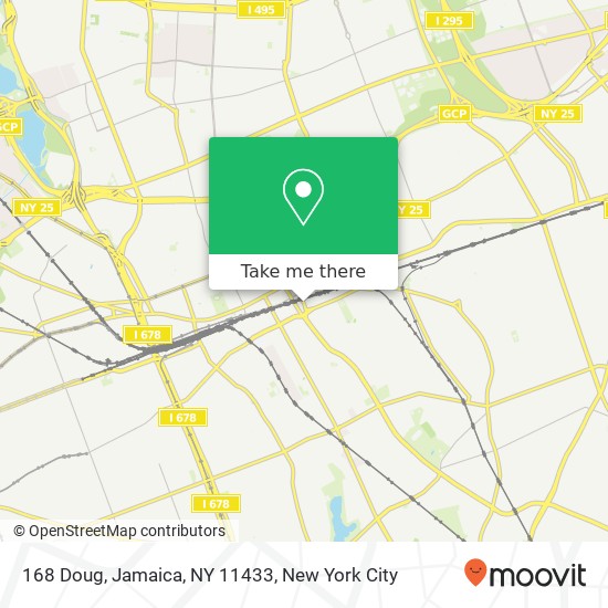 Mapa de 168 Doug, Jamaica, NY 11433